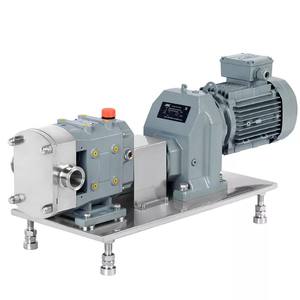 5.5kw elektrik motoru VFD dişli redüktör hareketli denetleyici ile ZB3A-52 paslanmaz çelik gıda sınıfı Transfer lob pompası - Product Image 1