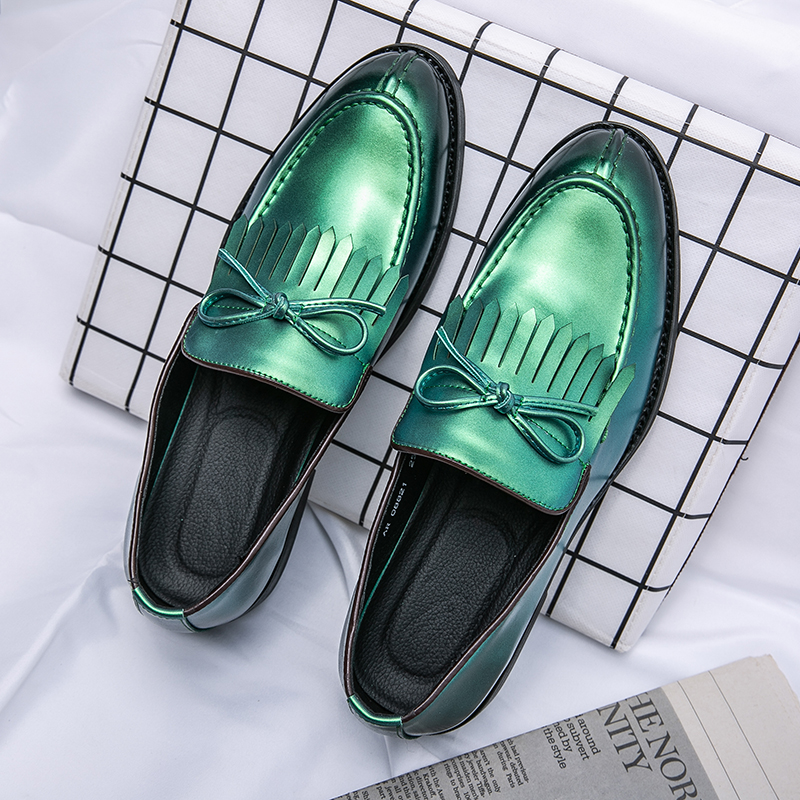 Unique Mens Shoes - Teal Dress Shoes for Office & Career