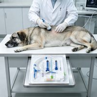 Kit de thoracocentèse complet jetable pour chiens - Usage vétérinaire