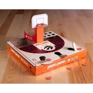 합리적인 가격 사용자 정의 패턴 자체 발기 골판지 종이 크래프트 개인화 된 직사각형 피자 상자