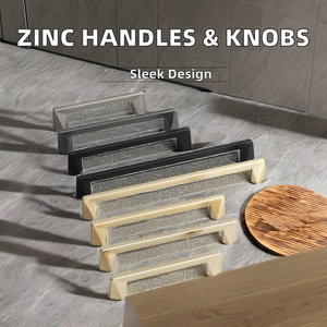Poignées et boutons de meubles en zinc pour armoires de cuisine, d'atelier, de salon, de garde-robe, de commodes et applications de gymnastique - Product Image 2