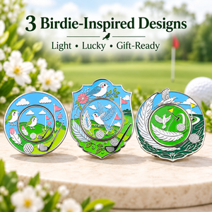 Marqueur de balle de golf magnétique avec marqueur central en fer amovible de 25 mm, design émaillé double face pour clubs de golf - Product Image 6