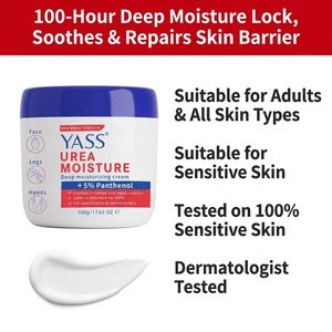 Crema Hidratante con <span class=keywords><strong>Urea</strong></span> YASS 500g +5% Pantenol, Hidratación Profunda, Reparación <span class=keywords><strong>de</strong></span> <span class=keywords><strong>la</strong></span> Barrera Cutánea, para <span class=keywords><strong>Piel</strong></span> Mixta y Sensible, Rostro, Piernas, Manos - Product Image 3