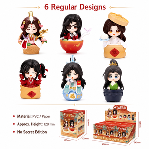 Figuras Coleccionables Originales al por Mayor de Heaven Official's Blessing, Caja Sorpresa con Figuras del Festival, Mercancía de Anime <span class=keywords><strong>Tian</strong></span> <span class=keywords><strong>Guan</strong></span> <span class=keywords><strong>Ci</strong></span> <span class=keywords><strong>Fu</strong></span>, 6 Piezas/Set - Product Image 3