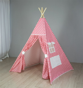 Tente de jeu portable en coton <span class=keywords><strong>rose</strong></span> pour bébé/enfant, tente <span class=keywords><strong>tipi</strong></span> pour filles, tente de jeu pour enfants, maison de jeu <span class=keywords><strong>tipi</strong></span> - Product Image 2