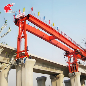 Bonnes machines de construction standard Grue de lanceur de pont de capacité de 100 tonnes pour l'installation de garde-corps de route - Product Image 1
