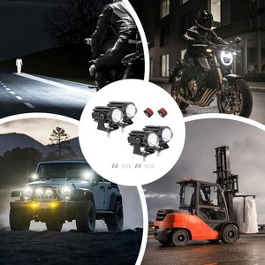 12V Led Motorcycle Headlight <b>Spotlight</b> <b>Mini</b> Driving Lights Flash for Motorcycle Fog Lights Led - Product Image 4
