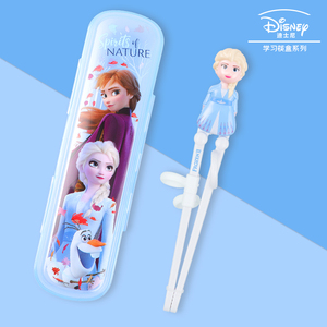 <span class=keywords><strong>Disney</strong></span> <span class=keywords><strong>Raiponce</strong></span> Adorable boîte à baguettes d'apprentissage 3D ensemble de deux pièces de couverts mignons pour que les enfants apprennent à utiliser des baguettes - Product Image 2