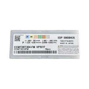 Inserto per tornitura CNC in carburo diamantato CCMT09T304-FM VP15TF con rivestimento PVD per finitura di alta precisione di acciaio/acciaio inossidabile - Product Image 4