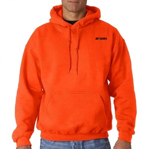 Sweat-shirt à capuche pour homme en coton molletonné, pull décontracté avec poche avant, coupe ample, vêtement d'hiver coupe-vent et imperméable - Product Image 1