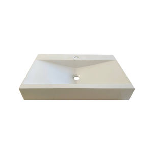 Lavabo de Encimera de Diseño Moderno y Tradicional de 70.5x44.5cm, Lavabo de Porcelana y Mármol para Baño, para Hoteles y Hogares, Estilo Rústico - La46 - Product Image 1