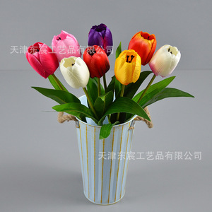 Fleur de tulipe artificielle 30cm-100cm pour décoration de maison et de mariage - Product Image 5