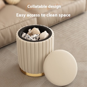 Modern Home Shoe Changing <strong>Stool</strong> Fabric Pedal Low <strong>Small</strong> Sofa <strong>Stool</strong> with Leather Finish Normcore <strong>Dressing</strong> <strong>Table</strong> Makeup <strong>Stool</strong> - Product Image 2