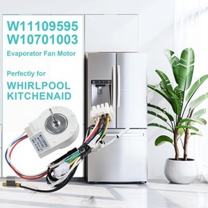 W11109595 มอเตอร์พัดลมระเหย 12V สำหรับวีร์ลพูล คิทเช่นเอออยด์ตู้เย็นอะไหล่ทดแทน - Product Image 2
