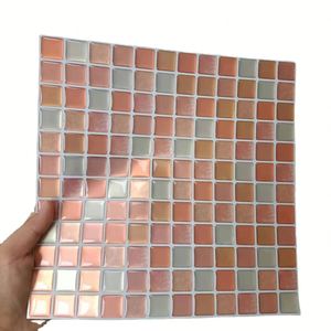 3D Peel and Stick <b>Wall</b> Tile Adhesive Mosaic PET Tile Backsplash Kitchen Bathroom Waterproof <b>Wall</b> <b>Sticker</b> Home <b>Decoration</b> - Product Image 1