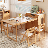 Table de luxe légère en ardoise table de salle à manger intégrée rétractable multifonctionnelle ménage petite cuisine moderne bar