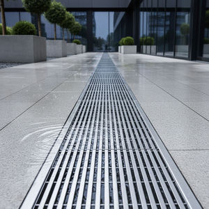 Grille de drainage antidérapante en acier inoxydable 304/316 pour <span class=keywords><strong>caniveau</strong></span>, accessoire sanitaire pour salle de bain, douche et piscine - Product Image 4