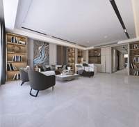 750*1500mm marches d'escalier en pierre frittée marbre blanc Look pour Villa de luxe salle à manger extérieure salon chambre Hall jardin