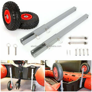 Roues de lancement pour remorque de bateau <span class=keywords><strong>gonflable</strong></span>, roues de popa, <span class=keywords><strong>chariot</strong></span> de remorquage pour <span class=keywords><strong>kayak</strong></span> <span class=keywords><strong>gonflable</strong></span> et bateau à rames - Product Image 2