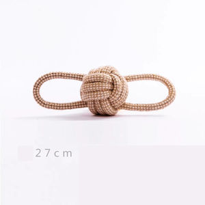 Juego de 9 Juguetes de Cuerda para Perros de Alta Calidad, Material Duradero de Madera y Plástico, Ecológico, Interactivo, para Limpieza de Dientes Molares, para Perros Activos - Product Image 3