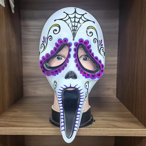 Máscara Facial Completa de Ghost Face, <span class=keywords><strong>Spiderman</strong></span> y Panda para Fiestas, Cosplay, Halloween y Graduación - Diseño Divertido Personalizable en Material PET/PVC - Product Image 3