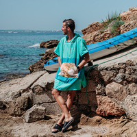 Serviette de plage à capuche en microfibre Free Design Serviette de bain Surf Poncho Serviette à langer pour adulte