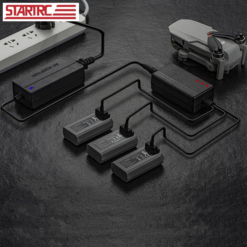 STARTRC Multifunctional Intelligent 2A fast 3 in 1 Battery Charger Batteries Charging Hub for DJI Mini 2 Mavic Mini SE Series