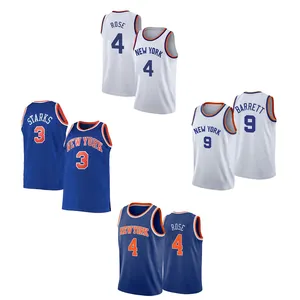 2023 Hot Sale New Basketball Stitched/ Hot Pressed Jersey New York #9 Barrett #4 Rose Sportswear