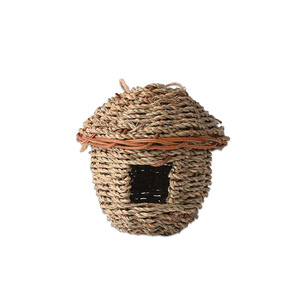 Nido de pájaros tejido a mano, de hierba, tamaño mediano, redondo, ecológico, para decoración de jardín. - Product Image 5