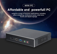 Mini Computadora de Escritorio Virtual Thin Client con Doble Pantalla, Sin Ventilador, Windows 10, Intel Celeron J1900 Quad Core, 8GB de RAM