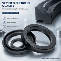 Dlseals Joint d'étanchéité en V multi-lèvres renforcé en tissu phénolique pour vérin hydraulique robuste sur mesure