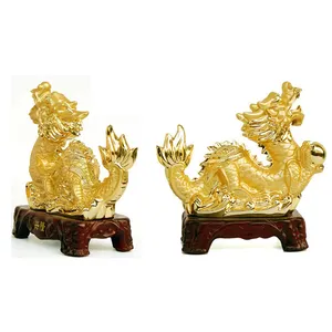 Estatuas de resina chapadas en oro, año del zodiaco, rata, Tigre, Tigre, dragón, serpiente, caballo, oveja, mono, gallo, perro, cerdo, 2021