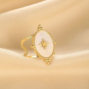 Bague de championnat transfrontalière multi-marques privées pour femme, en acier inoxydable plaqué or 18 carats, tendance, polissage haute brillance, norme ASTM - Product Image 1