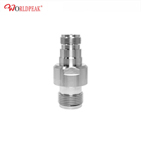 Adaptateur coaxial HN femelle vers N femelle 50 Ohm, adaptateur de panneau droit pour alimentation et configuration de test