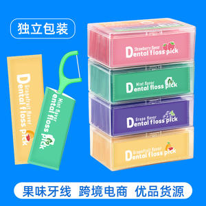 Palillos Dentales Ultrafinos con Sabor a Fruta, Paquete de 30 Unidades, Palillos Desechables Envasados Individualmente para Comercio Transfronterizo - Product Image 3