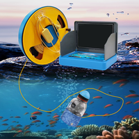 Caméra de pêche sous-marine 360 ° rotative 30m IP68 Détecteur de poisson à vision nocturne infrarouge avec moniteur 5"