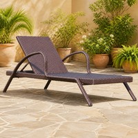 Chaise longue d'extérieur moderne en métal, écologique et étanche, pour villa, piscine et détente au bord de la piscine
