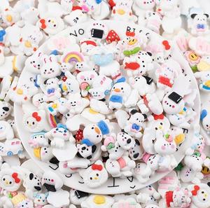 100 chiếc/gói Mặt Dây Chuyền Nhựa Pha Trộn Hình Hoạt Hình Dùng Trang Trí Làm Thủ Công, Dán Keo, Trang Trí Điện Thoại, Ly, V.v. - Product Image 6