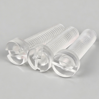 Vis à tête fraisée en polycarbonate M2 M3 M4 M5 M6 M8 M10, vis de machine en plastique