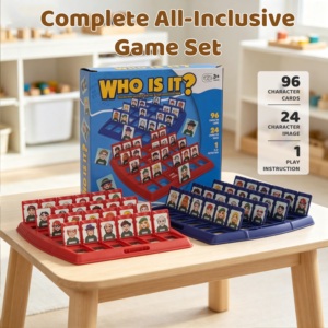 Jeu de société interactif « Devinez qui je suis » avec plateau portable, jeu éducatif pour enfants en plastique, jeu de puzzle pour deux joueurs - Product Image 5