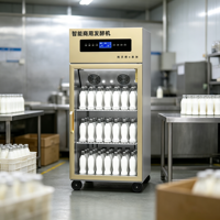 Machine à yaourt commerciale intelligente de petite taille 188L avec porte vitrée, 3 niveaux, hauteur réglable, fermentation automatique