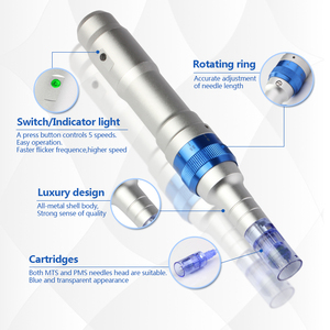 Stylo à micro-aiguilles électrique professionnel <span class=keywords><strong>Dr</strong></span> <span class=keywords><strong>Pen</strong></span> <span class=keywords><strong>Ultima</strong></span> <span class=keywords><strong>A6</strong></span>, rechargeable, étanche, pour le rajeunissement de la peau du visage et du corps, appareil de beauté - Product Image 2