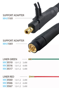 INWELT <span class=keywords><strong>Precio</strong></span> de fábrica OEM 3M 4m 5M Cable 340Amp <span class=keywords><strong>CO2</strong></span> Refrigerado por <span class=keywords><strong>gas</strong></span> P350 MIG Soplete de soldadura - Product Image 6