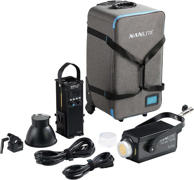 Nanlite Forza 720 720B LED Spotlight Daylight with Rolling Case for Filming Live Streaming Video Studio Photography