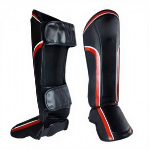 Protège-tibias réglables en PU écologiques personnalisés pour la boxe, le Muay Thai, le MMA, le kickboxing et les arts martiaux – Vente directe usine, OEM - Product Image 5