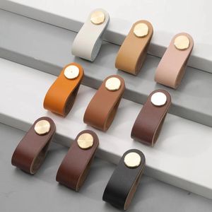 Custom Leather Drawer <b>Pulls</b> Dresser <b>Handles</b> Leather <b>Door</b> <b>Handle</b> Cupboard <b>Pulls</b> Cabinet <b>Door</b> Leather <b>Handle</b> - Product Image 2