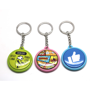 25/32/37mm porte-clés coloré bouton simple face Badge matériel pour la décoration - Product Image 4