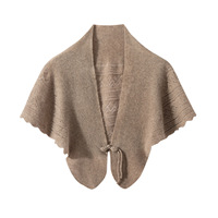 Chaqueta tipo cárdigan de cachemira 100% pura para mujer, estilo oriental, con tejido de cable, calado y cierre de broche chino, con logotipo personalizado, venta al por mayor para proveedores.