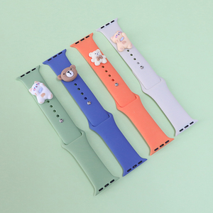 Bracelet de montre de créateur, breloques, décoration de clous métalliques, poupées en résine 3D pour Apple <span class=keywords><strong>DW</strong></span> Garmin <span class=keywords><strong>Casio</strong></span> Cartier Omega Watch Strap - Product Image 4