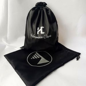 Sac à poussière en polyester de haute qualité avec logo personnalisé imprimé, cordon de serrage pour perruque, casquette de baseball, sac en satin de soie - Product Image 5